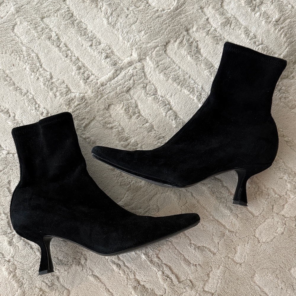 Loeffler Randall Thandy Curved Heel Boots, size 8